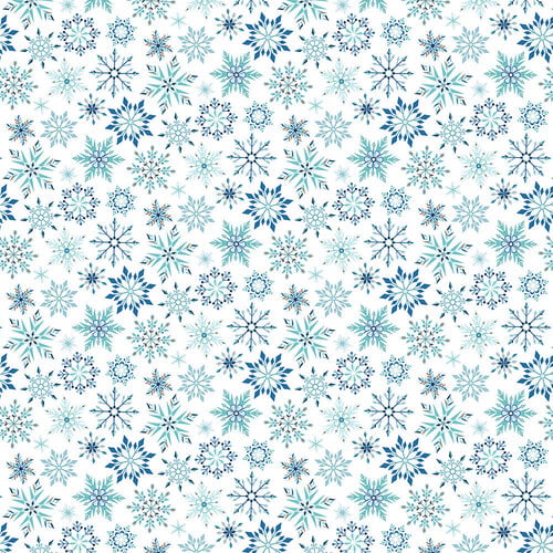 Echo Park - Winter Magic Collection - 12 x 12 Double Sided Paper - Magic Snowflake