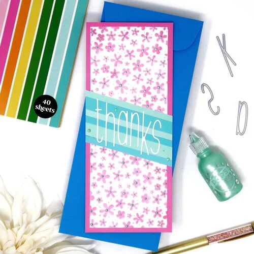 Scrapbook.com - Decorative Die Set - Tall Skinny Alphabet - Upper and Lower