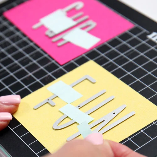 Scrapbook.com - Decorative Die Set - Tall Skinny Alphabet - Upper and Lower