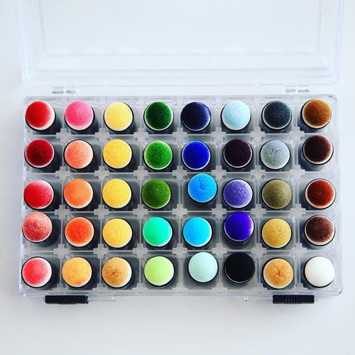 Scrapbook.com - Sponge Dauber Storage Box with 40 Sponge Daubers Included