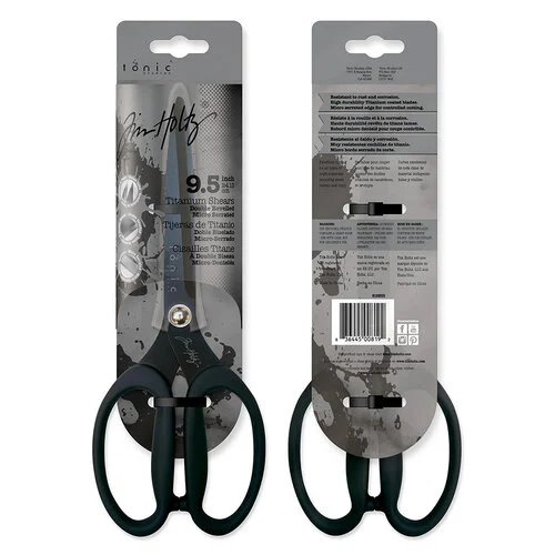 Tonic Studios - Tim Holtz - Non-Stick Micro Serrated Scissors - 9.5 Inch Titanium Shears 2 Tonic Studios - Tim Holtz - Non-Stick Micro Serrated Scissors - 9.5 Inch Titanium Shears