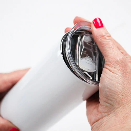 Scrapbook.com - Life Handmade - Tall Tumbler with Straw - White - 20oz 5 Scrapbook.com - Life Handmade - Tall Tumbler with Straw - White - 20oz