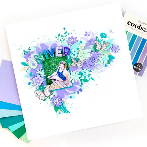 Scrapbook.com - Cools - Smooth Cardstock Paper Pad - A2 - 4.25 x 5.5 - 40 Sheets