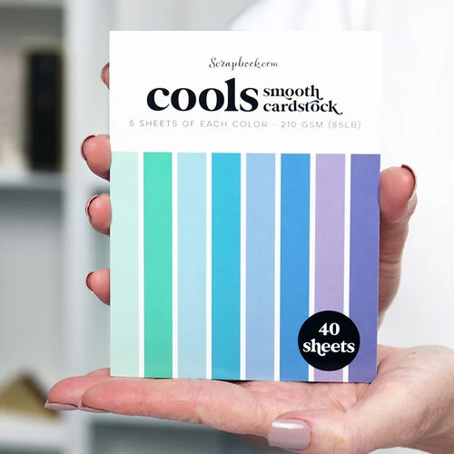 Scrapbook.com - Cools - Smooth Cardstock Paper Pad - A2 - 4.25 x 5.5 - 40 Sheets