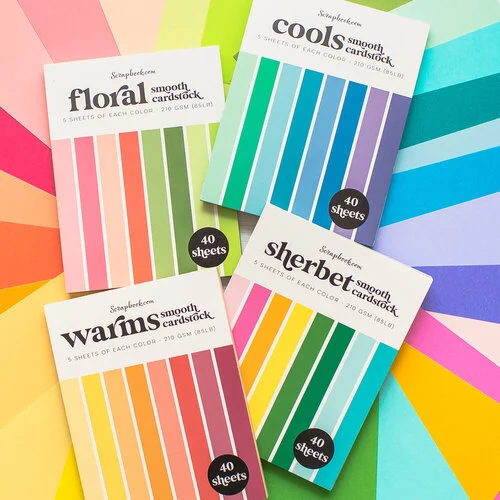 Scrapbook.com - Cools - Smooth Cardstock Paper Pad - A2 - 4.25 x 5.5 - 40 Sheets