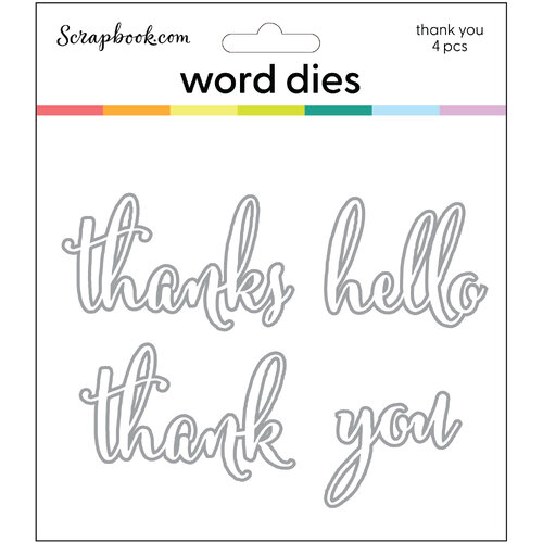 Scrapbook.com - Decorative Die Set - Thank You Sentiments 3 Scrapbook.com - Decorative Die Set - Thank You Sentiments