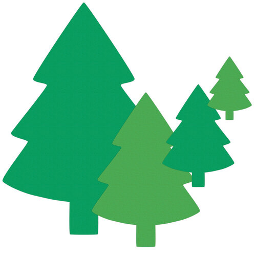 Scrapbook.com - Decorative Die Set - Nested Fir Trees 2 Scrapbook.com - Decorative Die Set - Nested Fir Trees