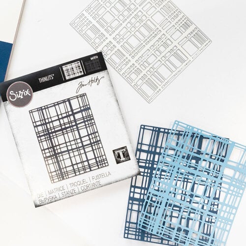 Sizzix - Tim Holtz - Thinlits Dies - Simple Plaid 4 Sizzix - Tim Holtz - Thinlits Dies - Simple Plaid