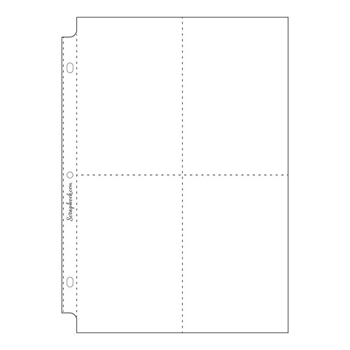 Scrapbook.com - 8x12 Page Protectors - Four Vertical 4x6 Pockets - 10 Pack 1 Scrapbook.com - 8x12 Page Protectors - Four Vertical 4x6 Pockets - 10 Pack