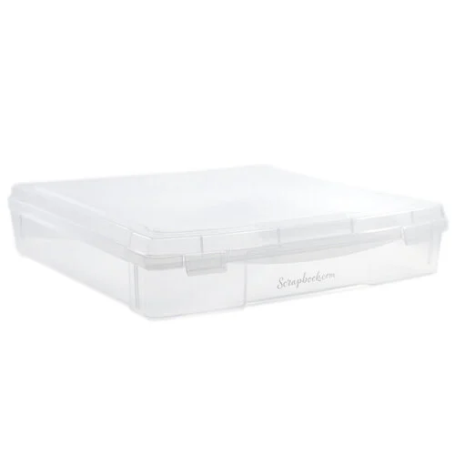 Scrapbook.com - Clear Craft Storage Box - 12x12 1 Scrapbook.com - Clear Craft Storage Box - 12x12