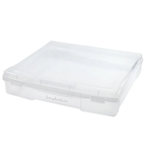 Scrapbook.com - Clear Craft Storage Box - 12x12 2 Scrapbook.com - Clear Craft Storage Box - 12x12