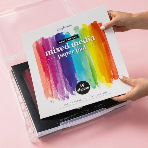 Scrapbook.com - Clear Craft Storage Box - 12x12 7 Scrapbook.com - Clear Craft Storage Box - 12x12