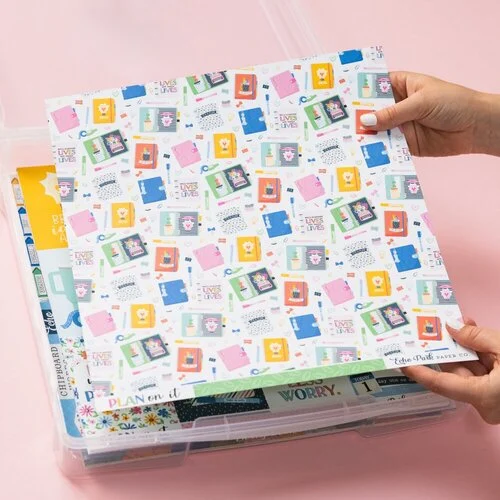 Scrapbook.com - Clear Craft Storage Box - 12x12 8 Scrapbook.com - Clear Craft Storage Box - 12x12