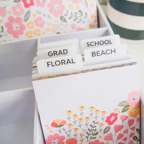 Scrapbook.com - Craft Room Basics - Pocket Cards Organizer - 6 Compartments - White - 2 Pack 3 Scrapbook.com - Craft Room Basics - Pocket Cards Organizer - 6 Compartments - White - 2 Pack