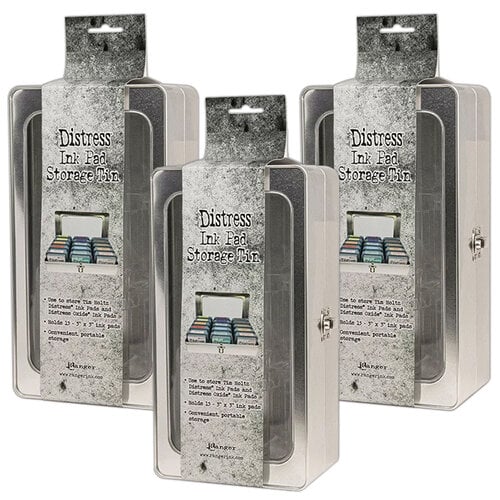 Ranger Ink - Tim Holtz - Distress Ink Pad Storage Tin - 3 Pack 1 Ranger Ink - Tim Holtz - Distress Ink Pad Storage Tin - 3 Pack
