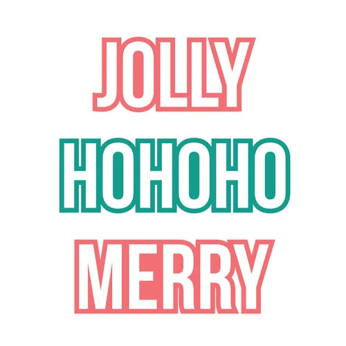 Scrapbook.com - Decorative Die Set - Christmas Block Words 1 Scrapbook.com - Decorative Die Set - Christmas Block Words