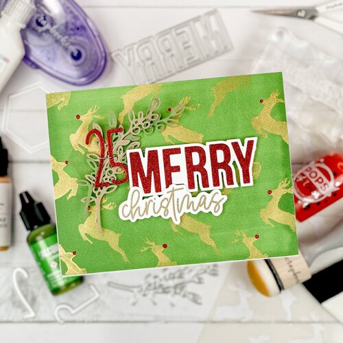 Scrapbook.com - Decorative Die Set - Christmas Block Words 3 Scrapbook.com - Decorative Die Set - Christmas Block Words