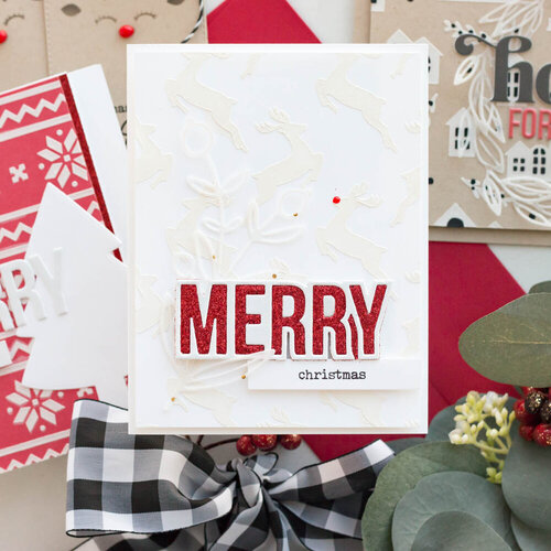 Scrapbook.com - Decorative Die Set - Christmas Block Words 7 Scrapbook.com - Decorative Die Set - Christmas Block Words