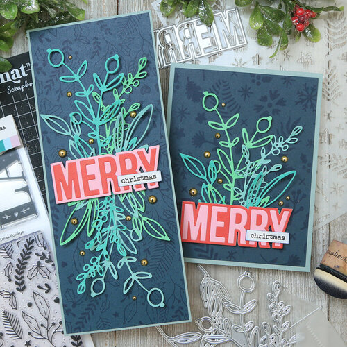 Scrapbook.com - Decorative Die Set - Christmas Block Words 9 Scrapbook.com - Decorative Die Set - Christmas Block Words