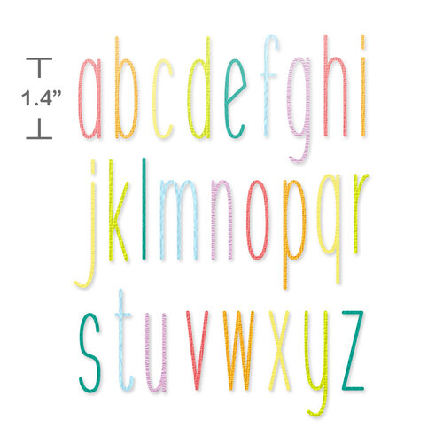 Scrapbook.com - Decorative Die Set - Alphabet and Number Bundle - Tall Skinny 3 Scrapbook.com - Decorative Die Set - Alphabet and Number Bundle - Tall Skinny