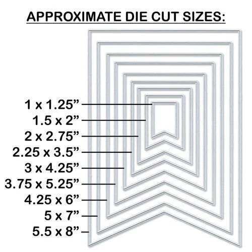Sizzix - Big Shot Machine Die Cutting Bundle - Nested Jumbo Die Sets 12 Sizzix - Big Shot Machine Die Cutting Bundle - Nested Jumbo Die Sets