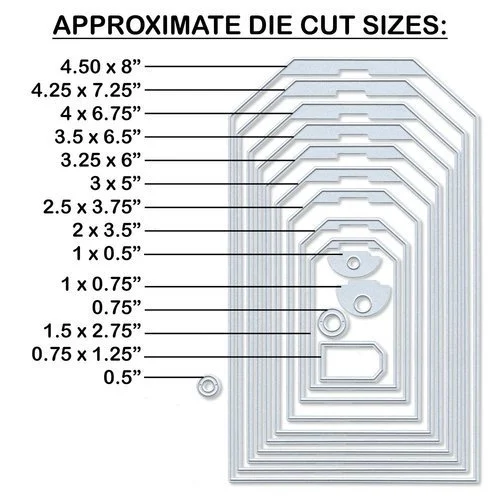 Sizzix - Big Shot Machine Die Cutting Bundle - Nested Jumbo Die Sets 8 Sizzix - Big Shot Machine Die Cutting Bundle - Nested Jumbo Die Sets