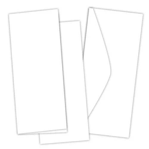 Scrapbook.com - Card and Envelope Set with Flat Panels - Slimline Neenah Solar White - 10 Pack