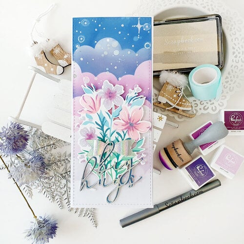 Scrapbook.com - Card and Envelope Set with Flat Panels - Slimline Neenah Solar White - 10 Pack