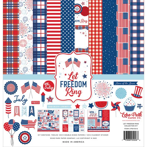 Echo Park - Let Freedom Ring Collection - 12 x 12 Collection Kit 1 Echo Park - Let Freedom Ring Collection - 12 x 12 Collection Kit