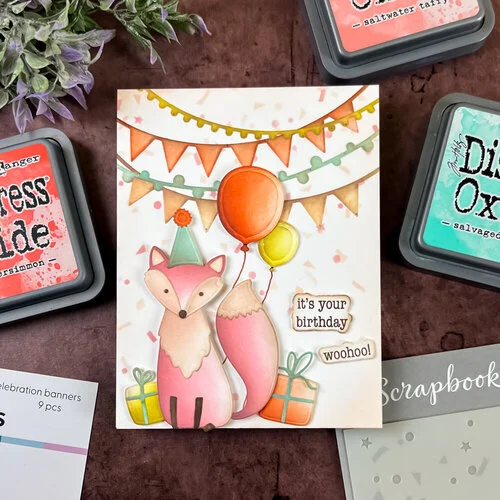 Scrapbook.com - Stencils - Layered Set - Party - 6x8 10 Scrapbook.com - Stencils - Layered Set - Party - 6x8