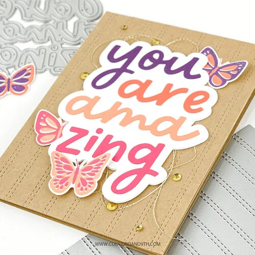 Concord and 9th - Dies - Double Stripe Card Front