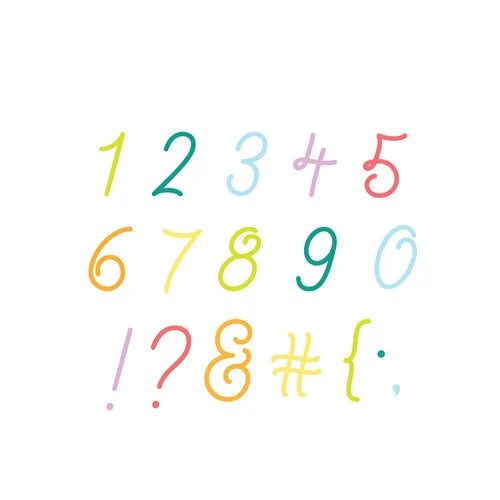Scrapbook.com - Decorative Die Set - Alphabet and Number Bundle - Loopy Cursive 3 Scrapbook.com - Decorative Die Set - Alphabet and Number Bundle - Loopy Cursive