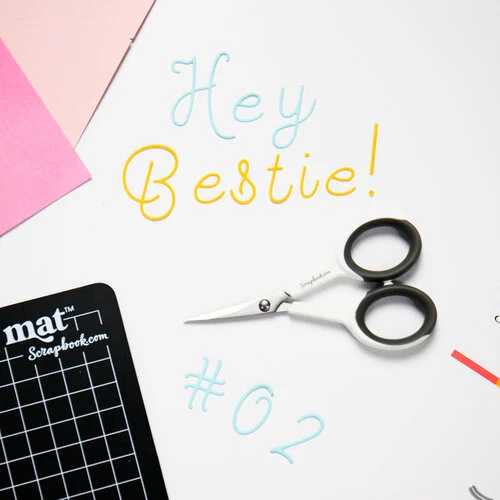 Scrapbook.com - Decorative Die Set - Alphabet and Number Bundle - Loopy Cursive 5 Scrapbook.com - Decorative Die Set - Alphabet and Number Bundle - Loopy Cursive