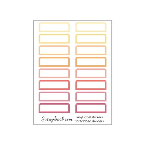 Scrapbook.com - Craft Room Basics - Pocket Cards Organizer - with Tabbed Dividers - Warms
