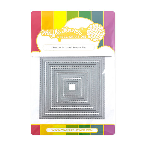 Waffle Flower Crafts - Craft Dies - Nesting Stitched Squares 1 Waffle Flower Crafts - Craft Dies - Nesting Stitched Squares