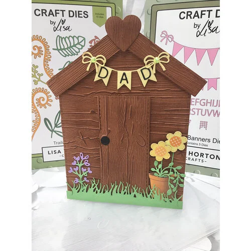 Lisa Horton Crafts - Slimline - 3D Embossing Folder - Natural Woodgrain