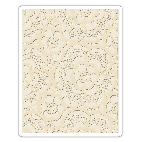 Sizzix - Tim Holtz - Alterations Collection - Texture Fades - Embossing Folder - Lace 1 Sizzix - Tim Holtz - Alterations Collection - Texture Fades - Embossing Folder - Lace