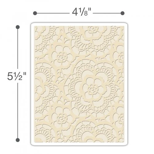 Sizzix - Tim Holtz - Alterations Collection - Texture Fades - Embossing Folder - Lace 2 Sizzix - Tim Holtz - Alterations Collection - Texture Fades - Embossing Folder - Lace