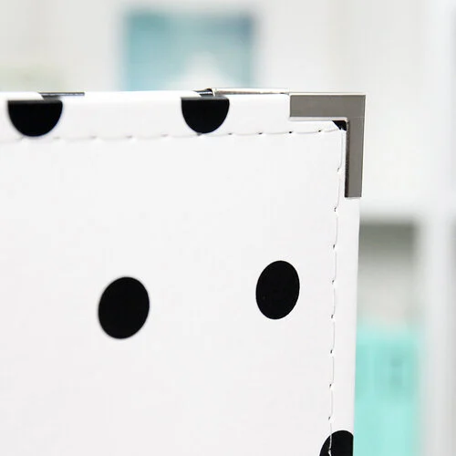 Scrapbook.com - 12x12 Three Ring Album - White with Black Dots 5 Scrapbook.com - 12x12 Three Ring Album - White with Black Dots