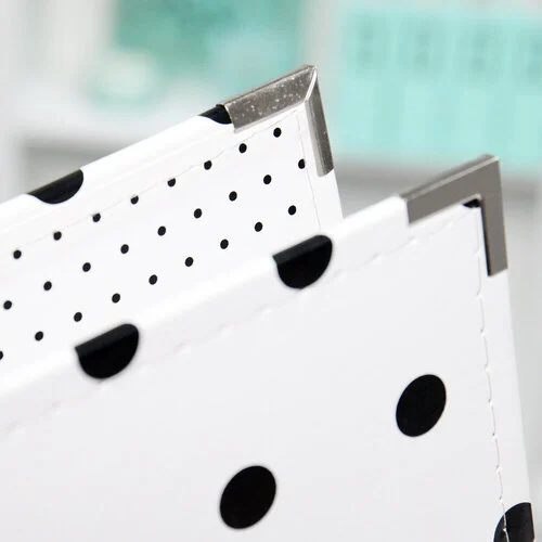 Scrapbook.com - 12x12 Three Ring Album - White with Black Dots 6 Scrapbook.com - 12x12 Three Ring Album - White with Black Dots