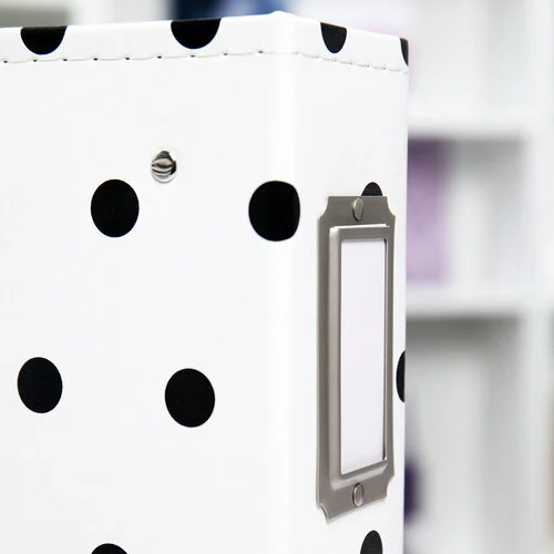 Scrapbook.com - 12x12 Three Ring Album - White with Black Dots 7 Scrapbook.com - 12x12 Three Ring Album - White with Black Dots