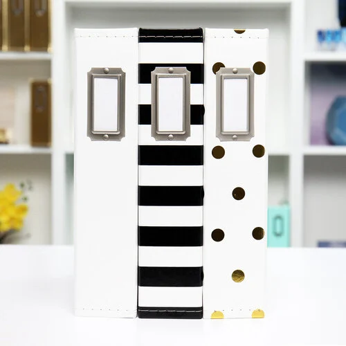 Scrapbook.com - 12x12 Three Ring Album - White with Black Dots 8 Scrapbook.com - 12x12 Three Ring Album - White with Black Dots