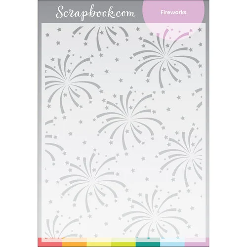 Scrapbook.com - Stencils - Fireworks - 6x8 1 Scrapbook.com - Stencils - Fireworks - 6x8