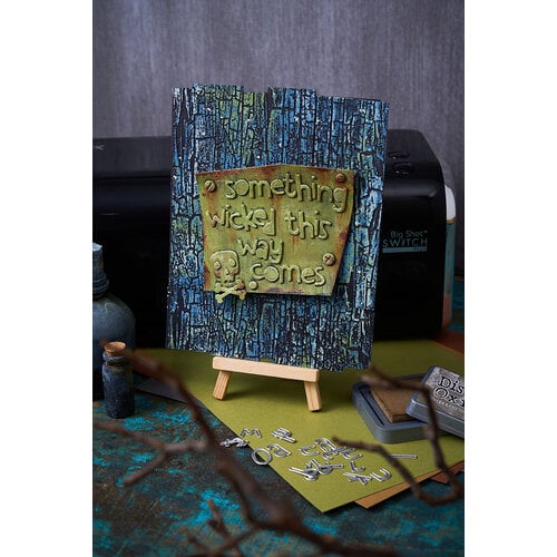 Sizzix - Tim Holtz - Thinlits Dies - Vault Alphanumeric Cutout Lower