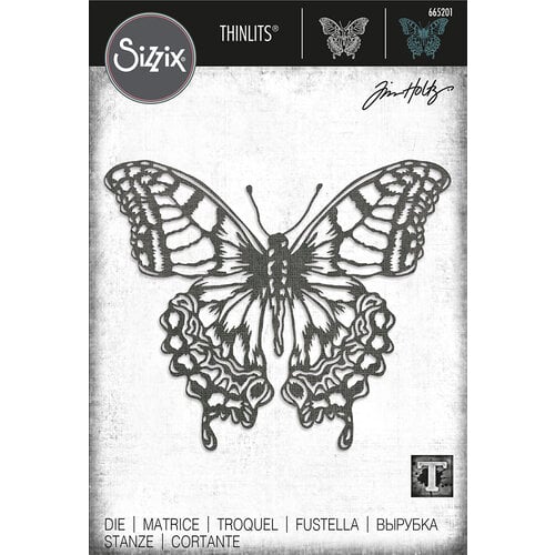 Sizzix - Tim Holtz - Thinlits Dies - Perspective Butterfly 1 Sizzix - Tim Holtz - Thinlits Dies - Perspective Butterfly
