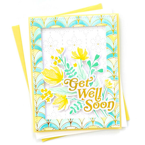 Pinkfresh Studio - Dies - Floral Backdrop Coverplate