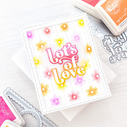 Pinkfresh Studio - Dies - Floral Backdrop Coverplate