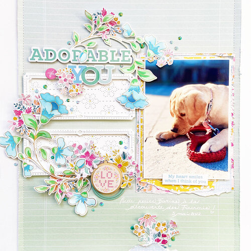 Pinkfresh Studio - Dies - Floral Backdrop Coverplate