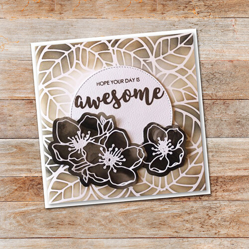 Paper Rose - 6 x 6 Stencils - Leaves