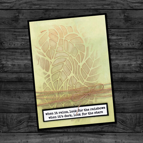 Paper Rose - 6 x 6 Stencils - Leaves